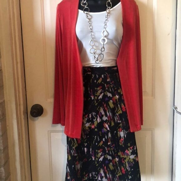 Lane Bryant multi color skirt-NEW - Picture 3 of 8